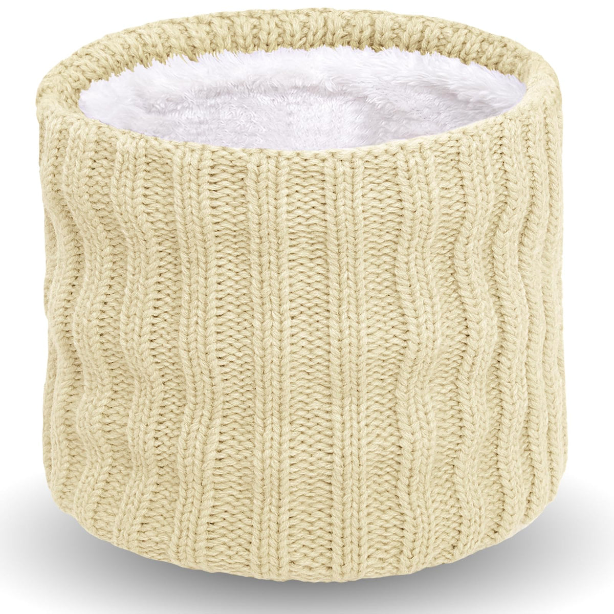 Wandx Kids Winter Neck Warmer Gaiter Knitted Infinity Scarf for Boys Girls