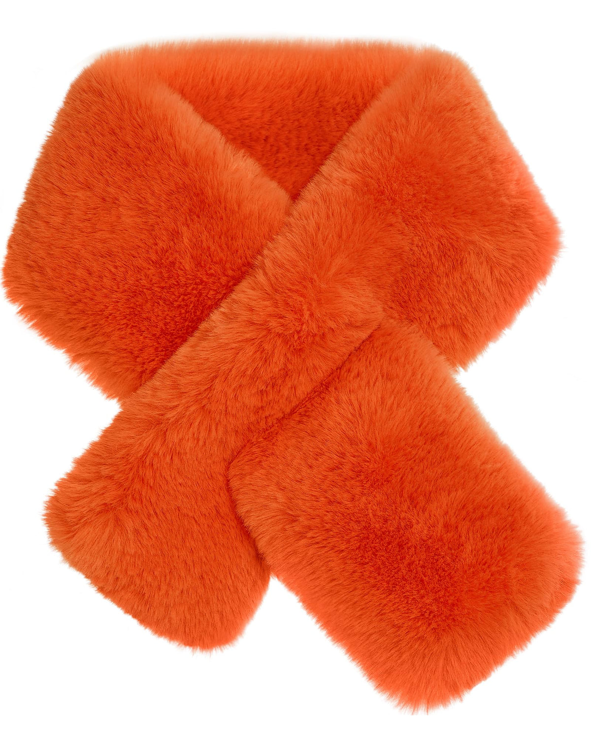 Plush Kids Fur Collar Scarf, Girls Boys Winter Rainbow Cute Scarves