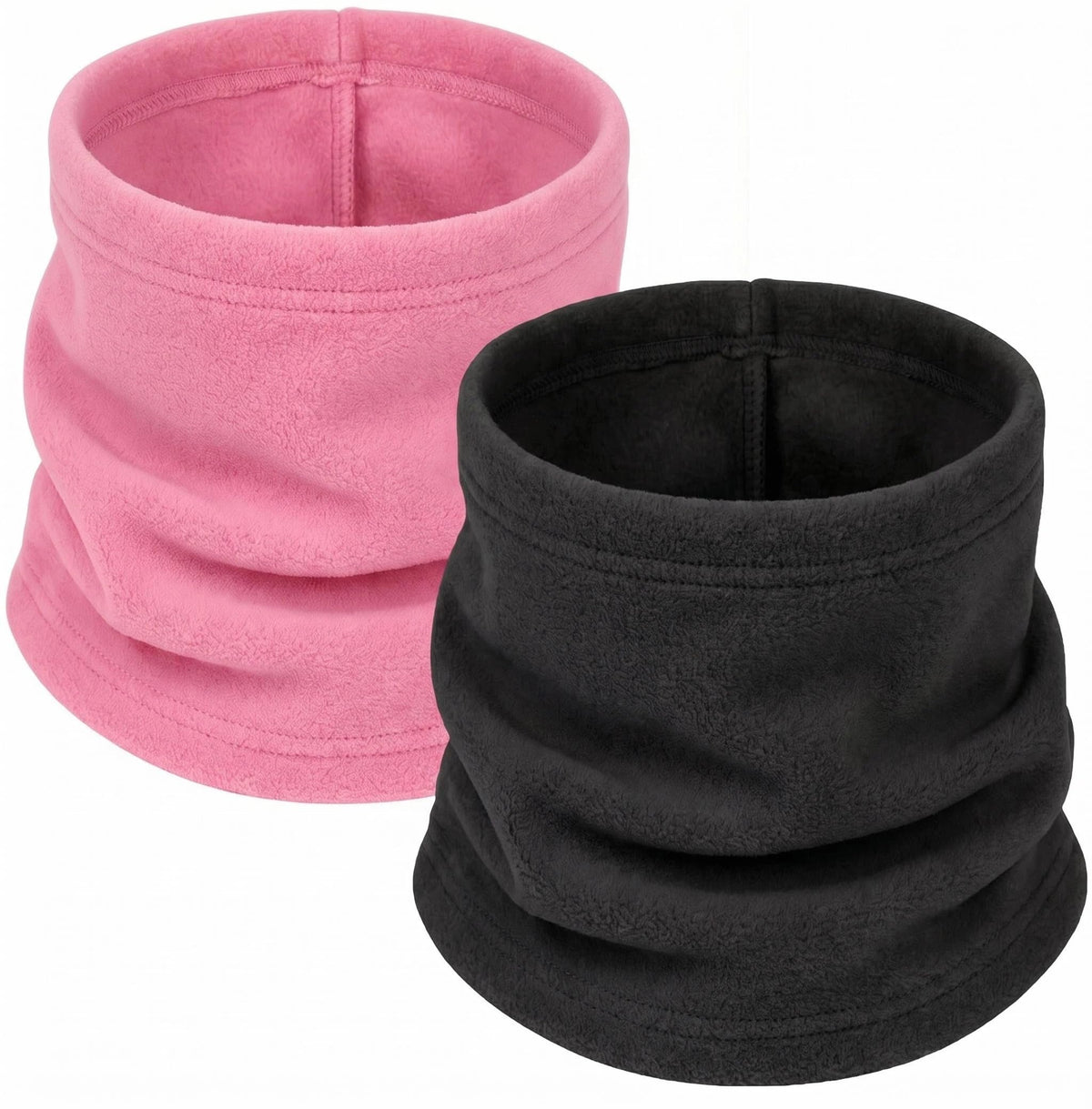 2 Pack Kids Neck Warmer Gaiter Winter Fleece Face Neck Cover