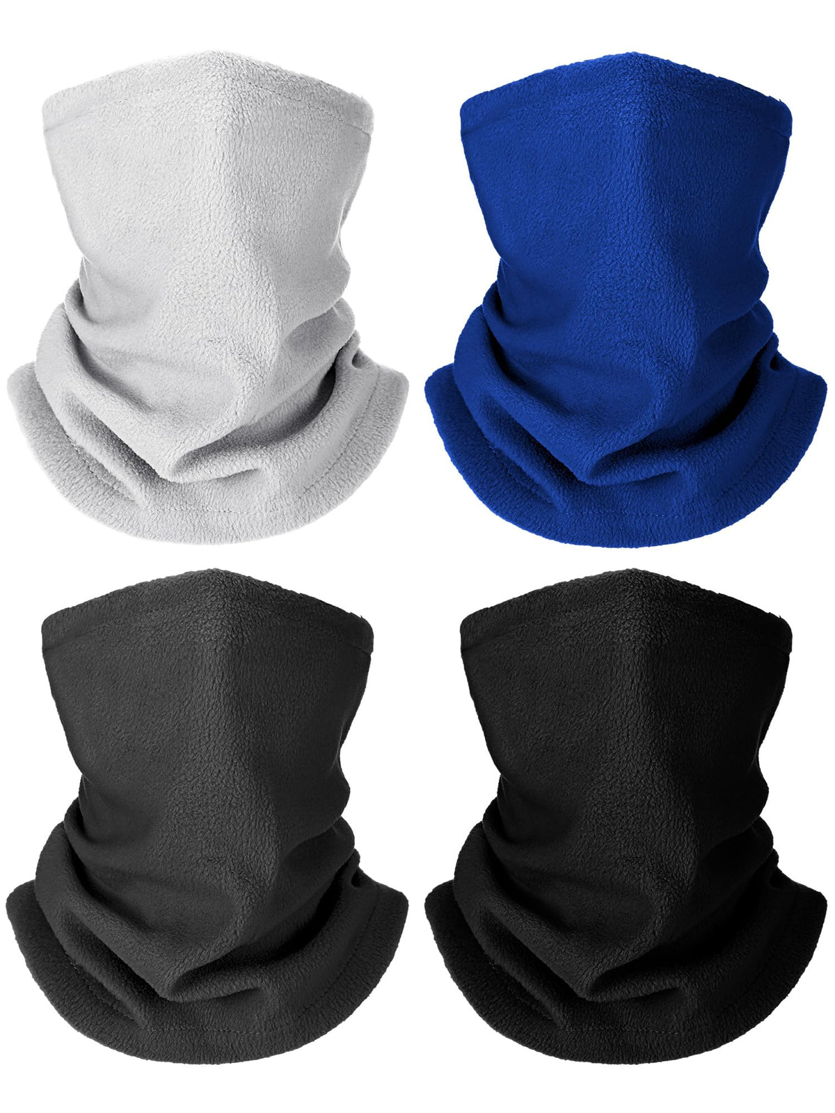 Geyoga 4 Pcs Kids Neck Warmer, Toddler Neck Gaiter Scarf