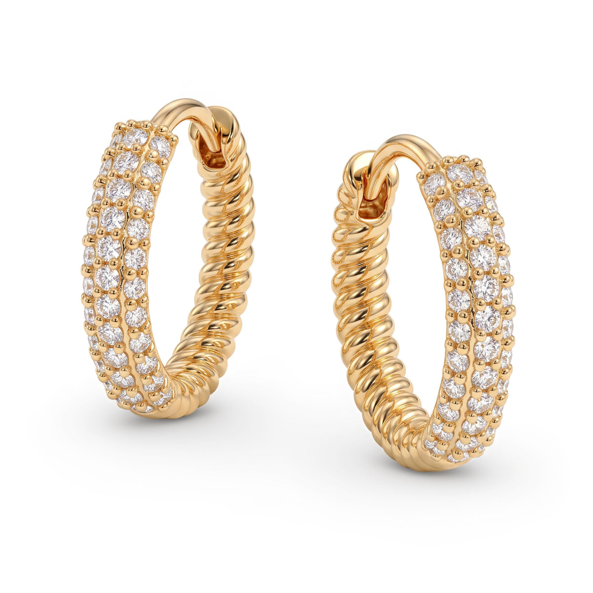 VACRONA Cubic Zirconia Huggie Earrings 14k Gold Plated Tiny Earrings Small Huggie Hoop Earrings Simple Lightweight Hoops Gift for Women