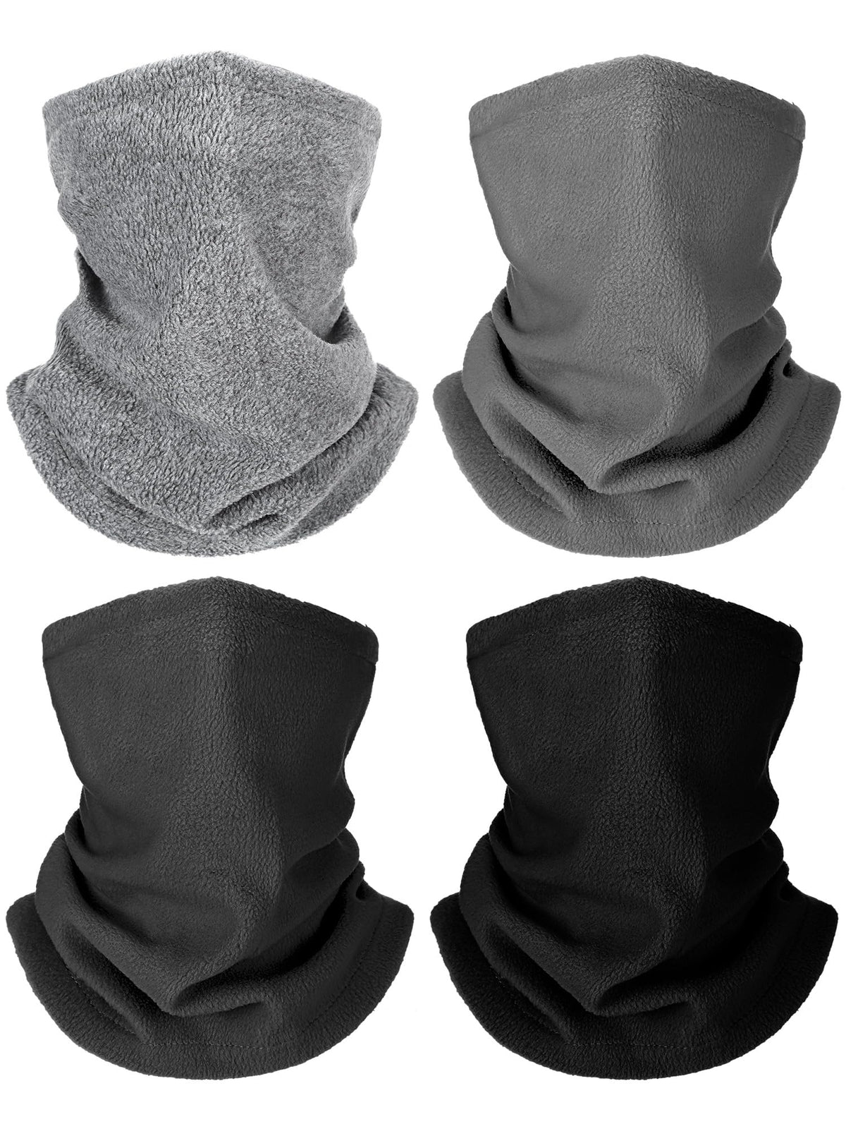 Geyoga 4 Pcs Kids Neck Warmer, Toddler Neck Gaiter Scarf