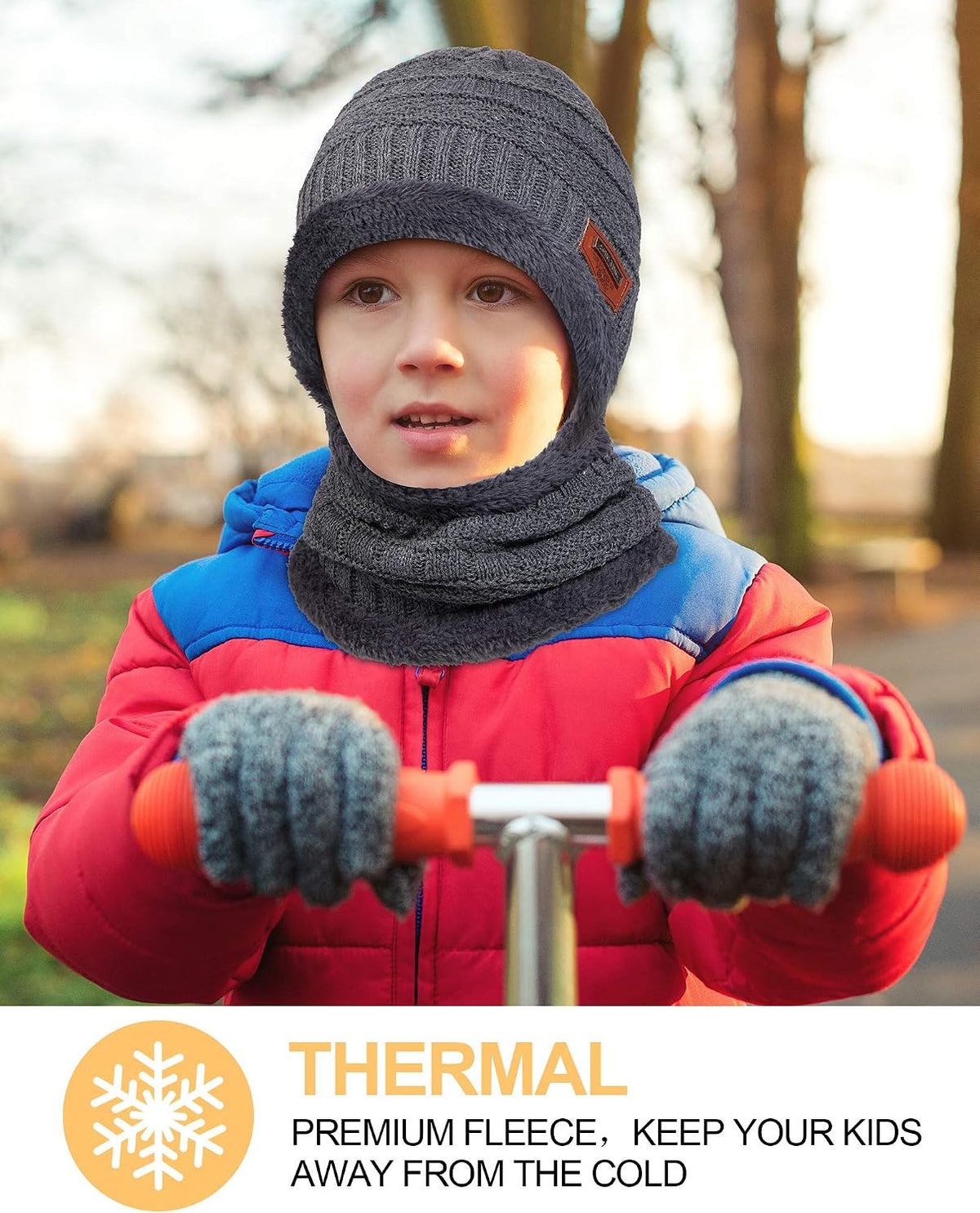 4 Sets Kids Winter Hat and Scarf Set