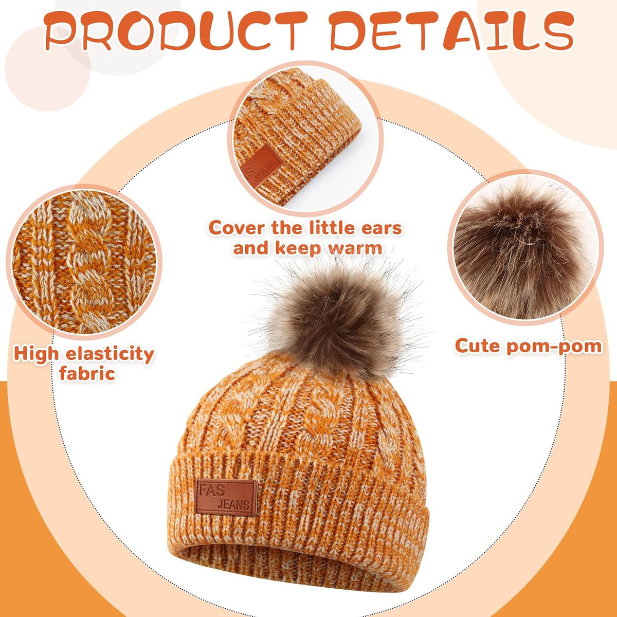 Liitrsh 18 Pcs Kids Winter Beanie Hat Scarf Gloves Set for Girls Boys