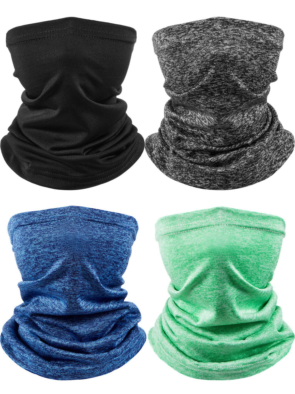 SATINIOR 4 Pcs Kids Neck Gaiter Face Cover Scarf