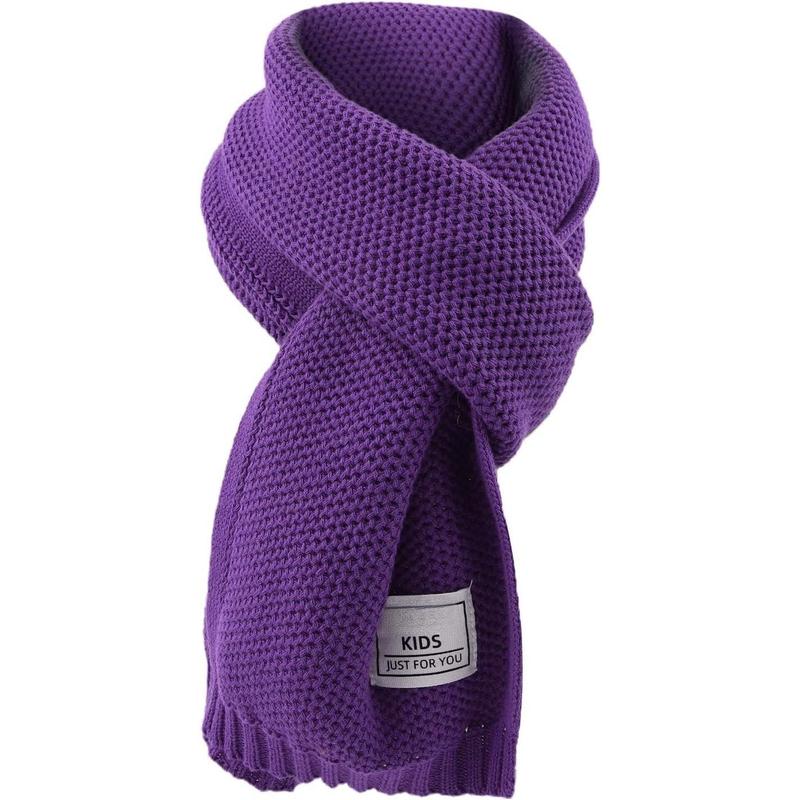 P-HDW010 Kids Winter Infinity Scarf Knit Toddler Boy Girls Scarves Cotton Outdoor Neck Warmer for Children 3-15 Years