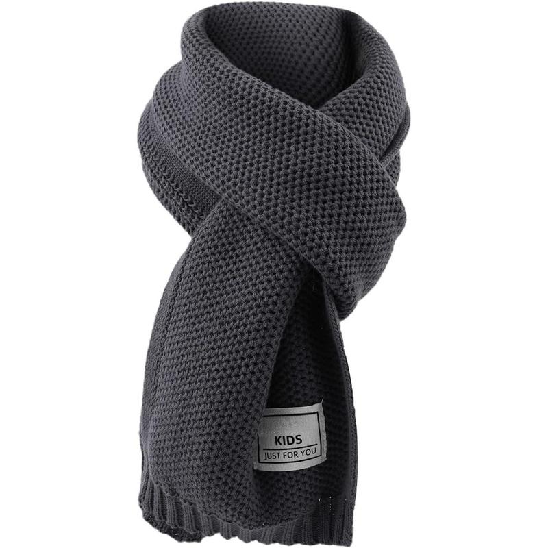 P-HDW010 Kids Winter Infinity Scarf Knit Toddler Boy Girls Scarves Cotton Outdoor Neck Warmer for Children 3-15 Years