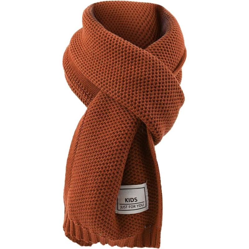P-HDW010 Kids Winter Infinity Scarf Knit Toddler Boy Girls Scarves Cotton Outdoor Neck Warmer for Children 3-15 Years