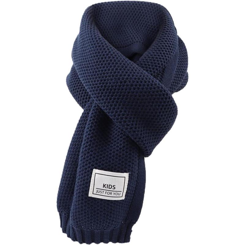 P-HDW010 Kids Winter Infinity Scarf Knit Toddler Boy Girls Scarves Cotton Outdoor Neck Warmer for Children 3-15 Years