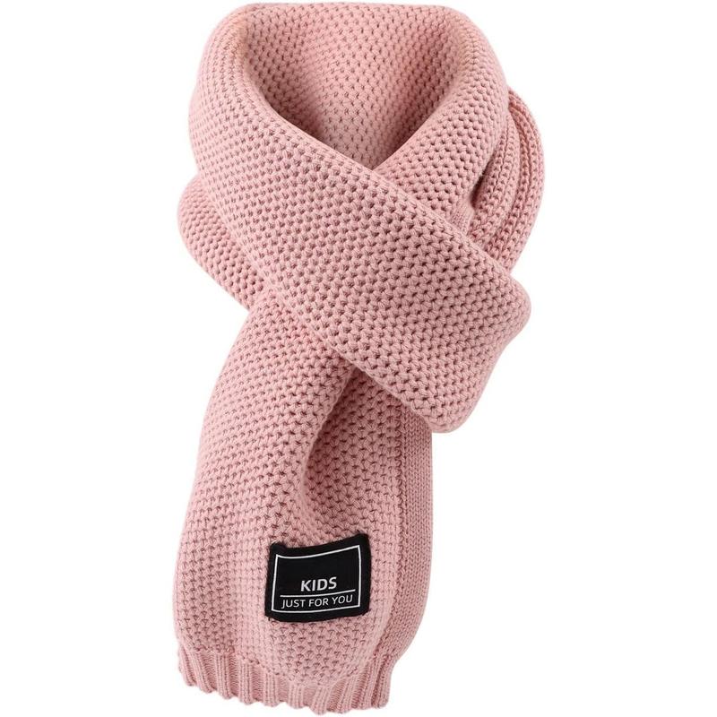 P-HDW010 Kids Winter Infinity Scarf Knit Toddler Boy Girls Scarves Cotton Outdoor Neck Warmer for Children 3-15 Years