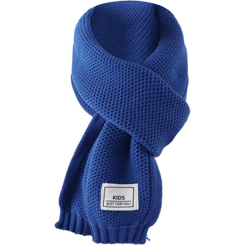 P-HDW010   Kids Winter Infinity Scarf Knit Toddler Boy Girls Scarves Cotton Outdoor Neck Warmer for Children 3-15 Years