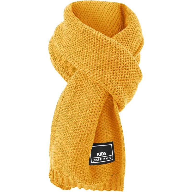 P-HDW010   Kids Winter Infinity Scarf Knit Toddler Boy Girls Scarves Cotton Outdoor Neck Warmer for Children 3-15 Years