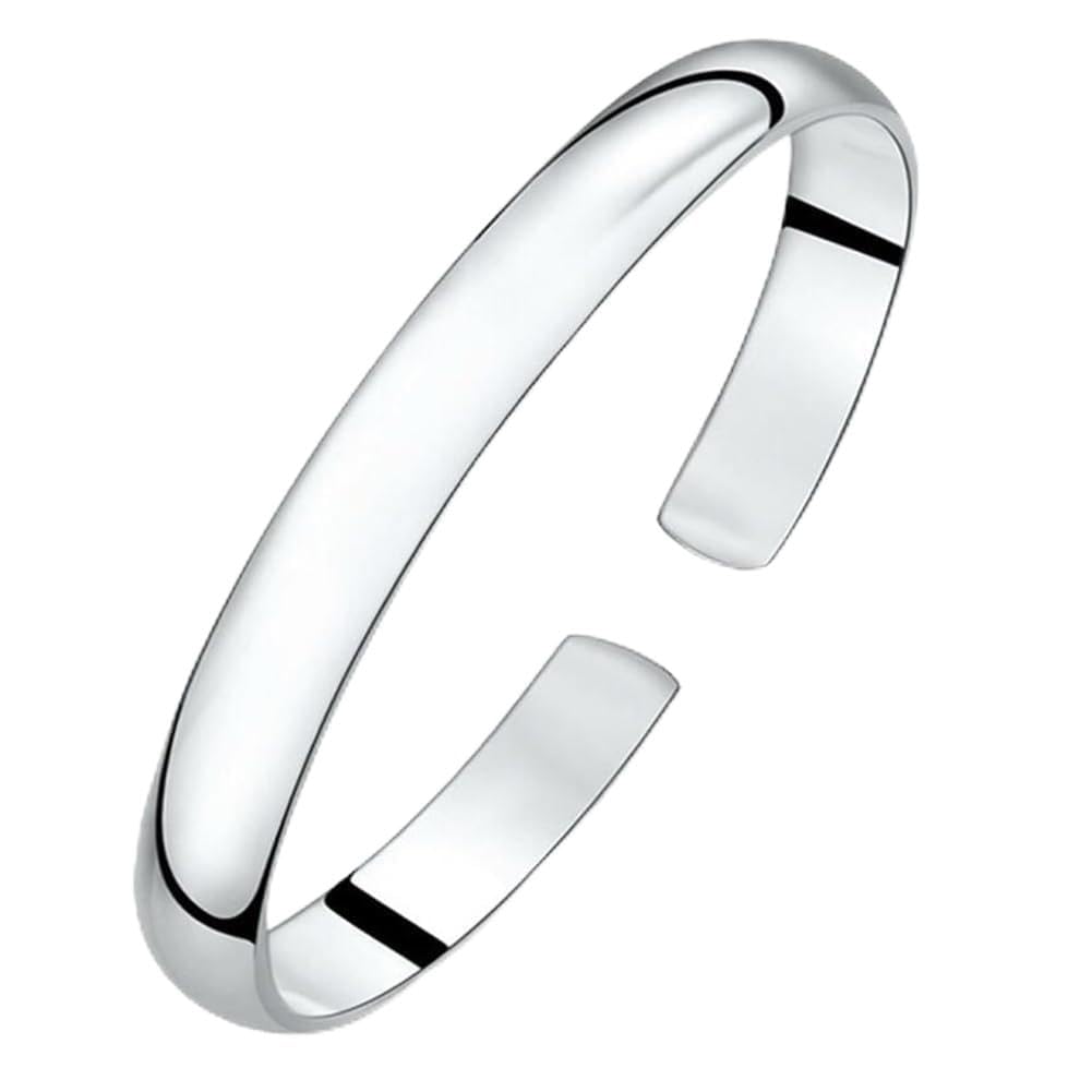 Women Jewelry 925 Silver Sterling Silver Bracelet Fashion Cuff Bangle Chain Bracelets Practical Processed