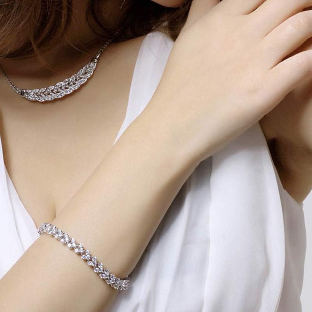 Women Jewelry 925 Silver Sterling Silver Bracelet Fashion Cuff Bangle Chain Bracelets Practical Processed