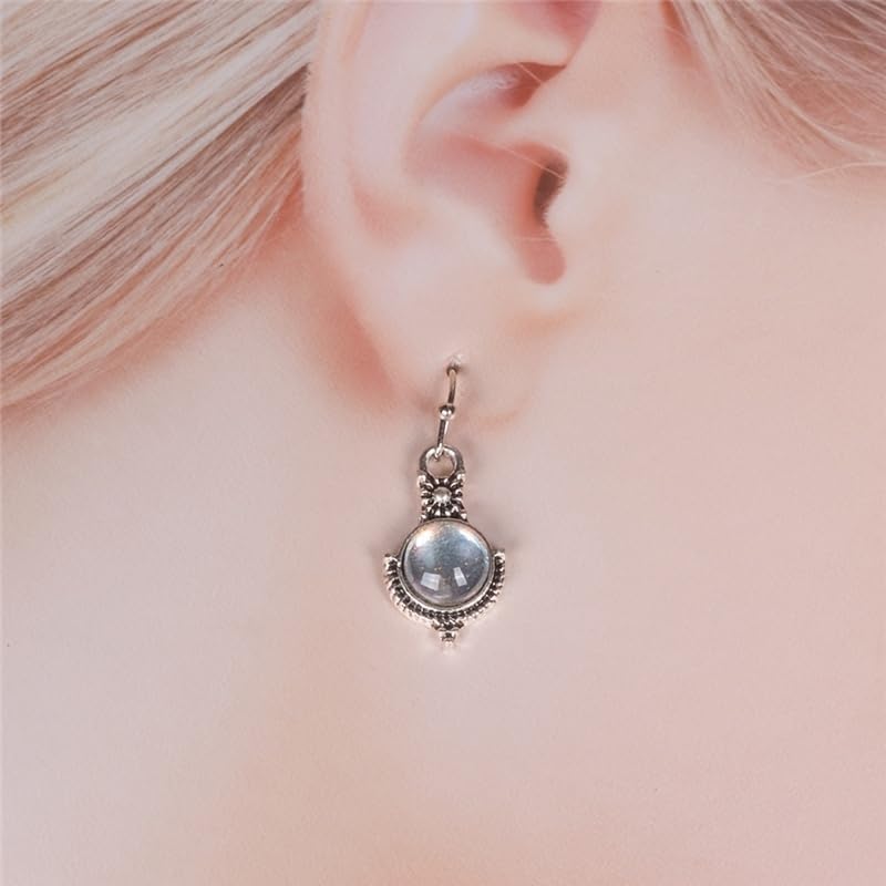 Luxurious Vintage Moonstone Statement Long Drop Dangle Earrings - Drop Dangle Jewelry for Wedding Party, Gift Idea, Durable, Shining, Elegant, and Sophisticated Accessories