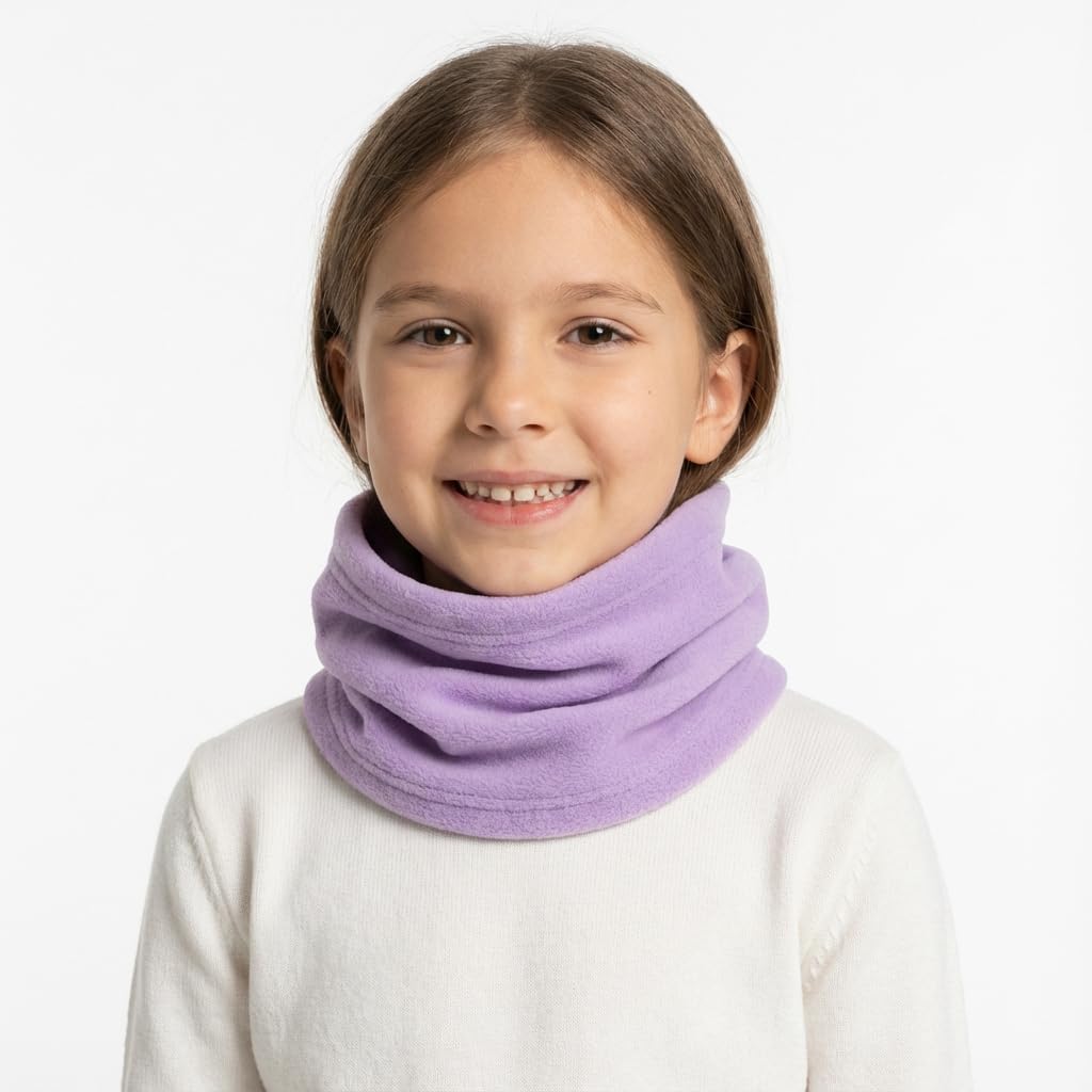 2 Pack Kids Neck Warmer Gaiter Winter Fleece Face Neck Cover