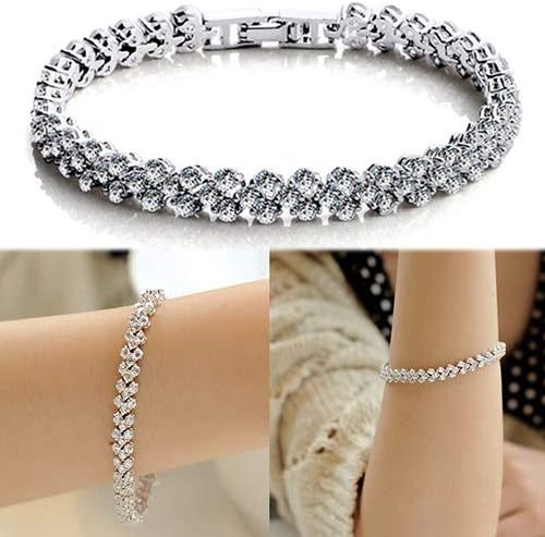Women Jewelry 925 Silver Sterling Silver Bracelet Fashion Cuff Bangle Chain Bracelets Practical Processed