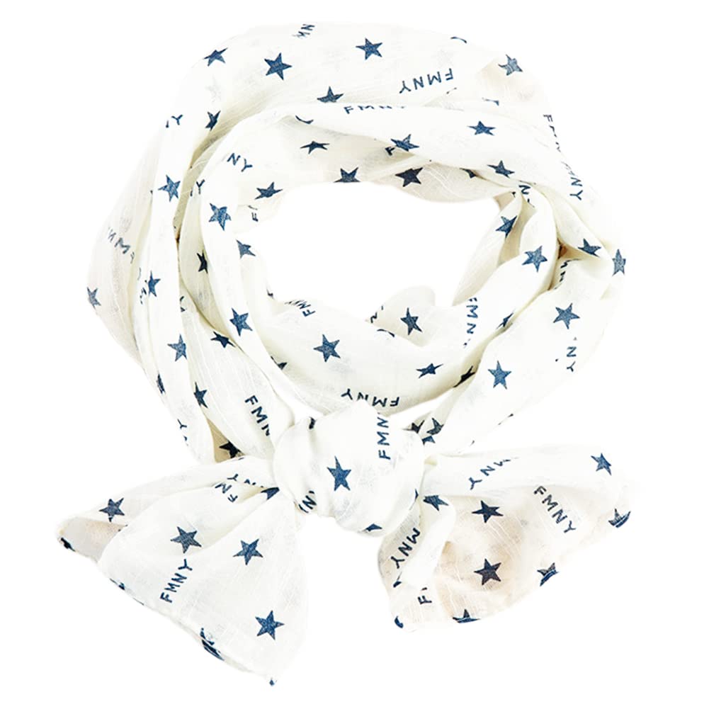 Summer Soft Cute Print Scarf for Kids Boy Girl Casual Travel Scarf 60"×10"