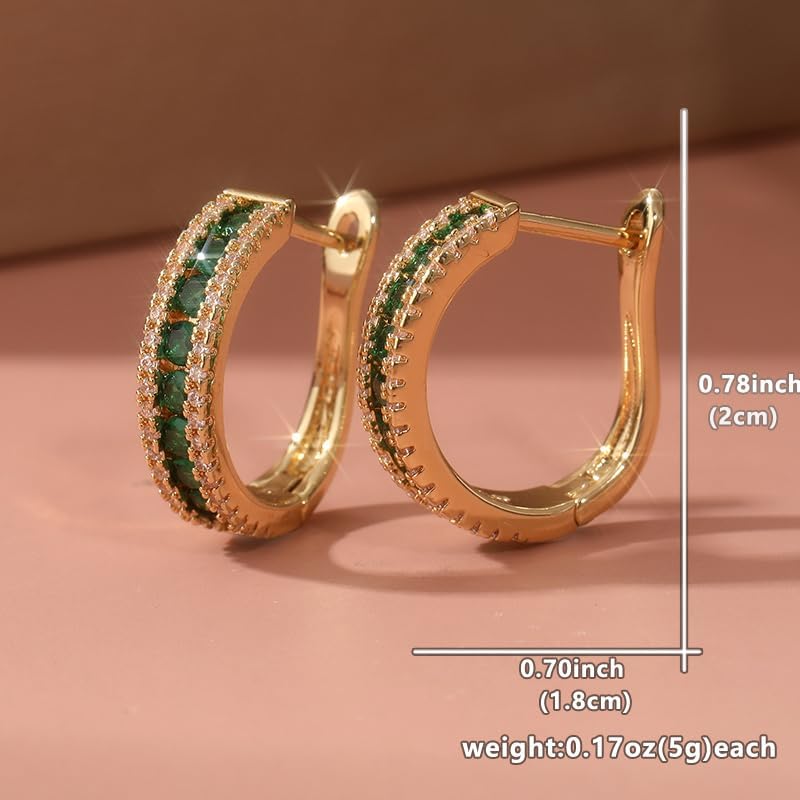 Simple exquisite and elegant women's U-shaped earrings, stylish jewelry accessories are the perfect Christmas holiday gifts for banquets and parties