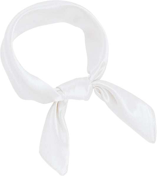 Pistha Chiffon Scarf Square Satin Neck Scarf Handkerchief 23.6 inch