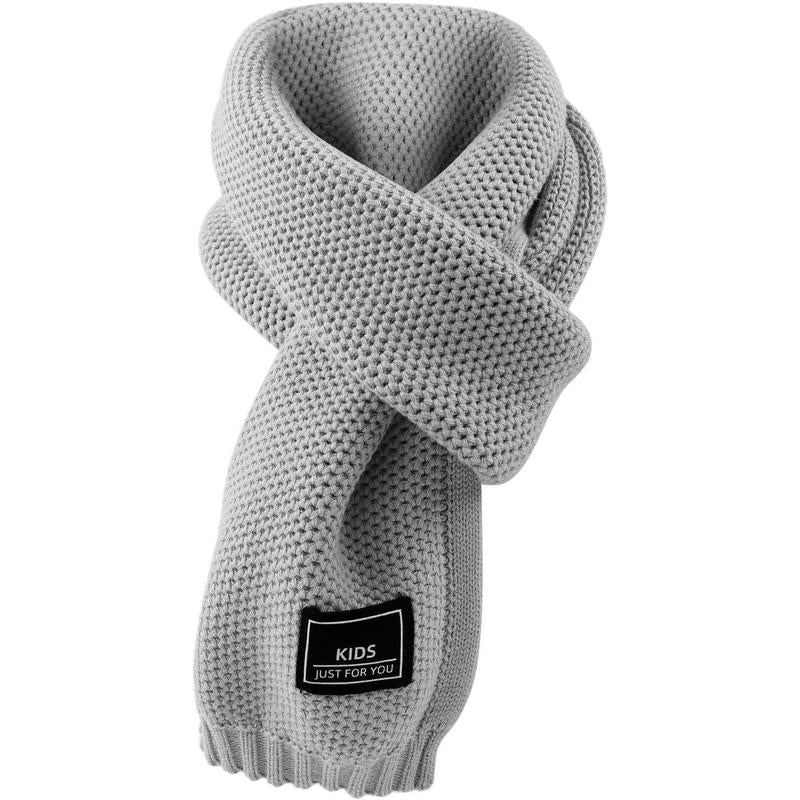 P-HDW010   Kids Winter Infinity Scarf Knit Toddler Boy Girls Scarves Cotton Outdoor Neck Warmer for Children 3-15 Years