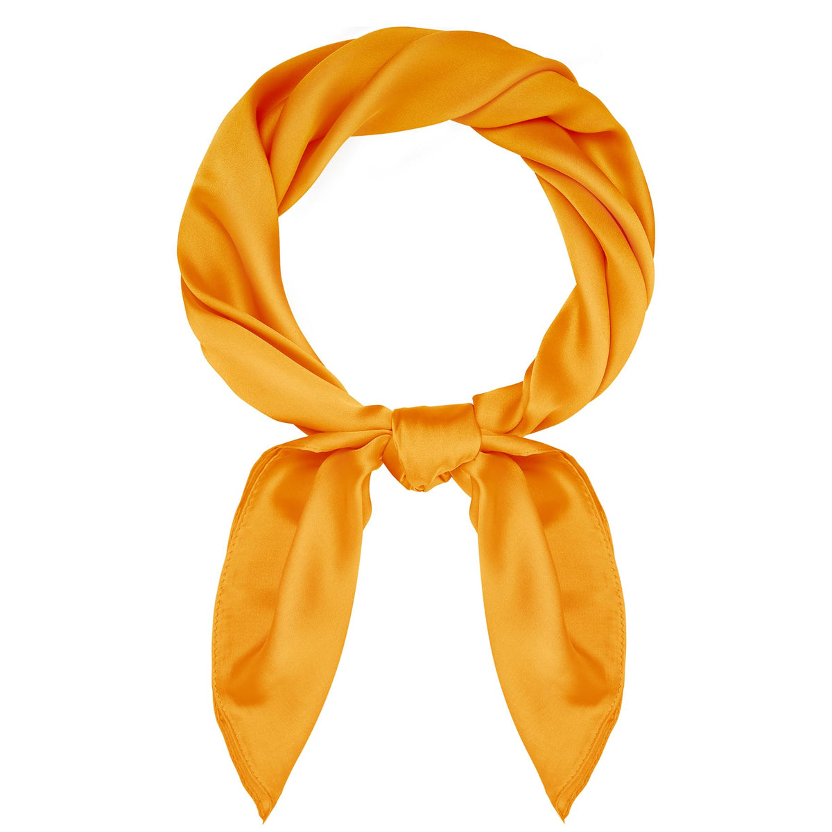 Pistha Satin Scarf Neck Scarf Square Bandanas Hair Handkerchief 27.5 inch