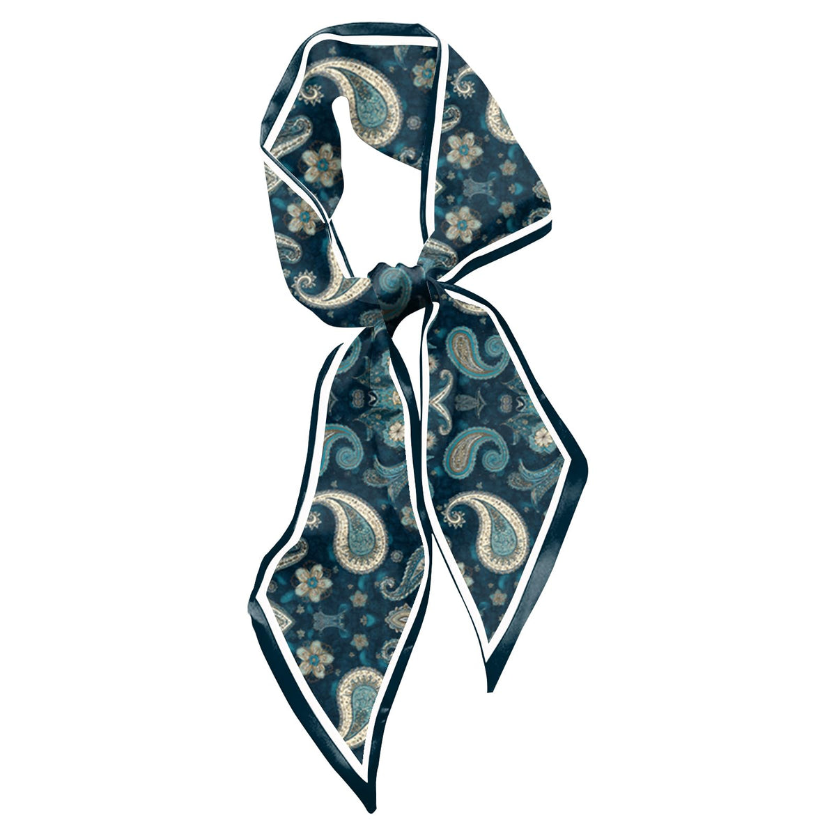 Hair Head Neck Scarf Silk Feeling Long Satin Scarves Aesthetic Cute Decoration for Handbag Women Girls (59 * 6.7'')