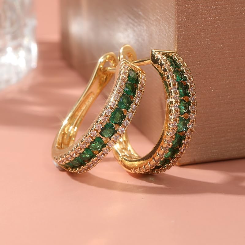 Simple exquisite and elegant women's U-shaped earrings, stylish jewelry accessories are the perfect Christmas holiday gifts for banquets and parties