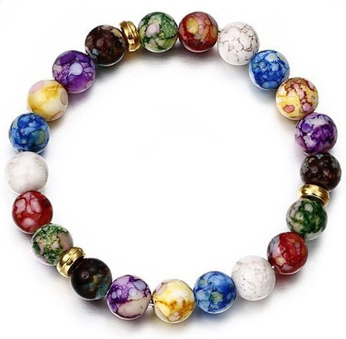 Stylish Bracelet Shiny Colorful Rhinestone Faux Pearl Bracelet Bangle Women Jewelry Birthday Gift - Black Useful