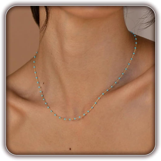 Gold Necklaces for Women Trendy, 14K Gold Plated Dainty Lip Chain Simple Choker Hypoallergenic Waterproof Boho Necklace Fashion Accessories Women Jewelry for Her