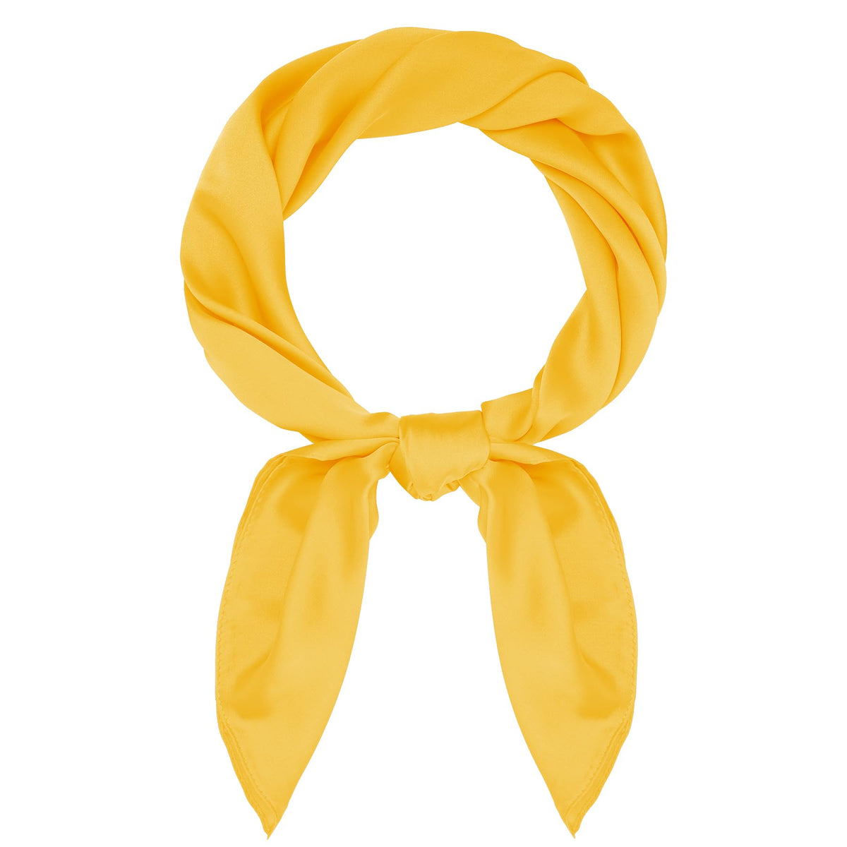 Pistha Satin Scarf Neck Scarf Square Bandanas Hair Handkerchief 27.5 inch