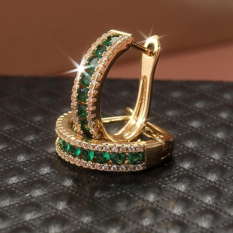Simple exquisite and elegant women's U-shaped earrings, stylish jewelry accessories are the perfect Christmas holiday gifts for banquets and parties