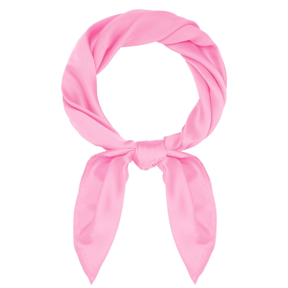 Pistha Satin Scarf Neck Scarf Square Bandanas Hair Handkerchief 27.5 inch