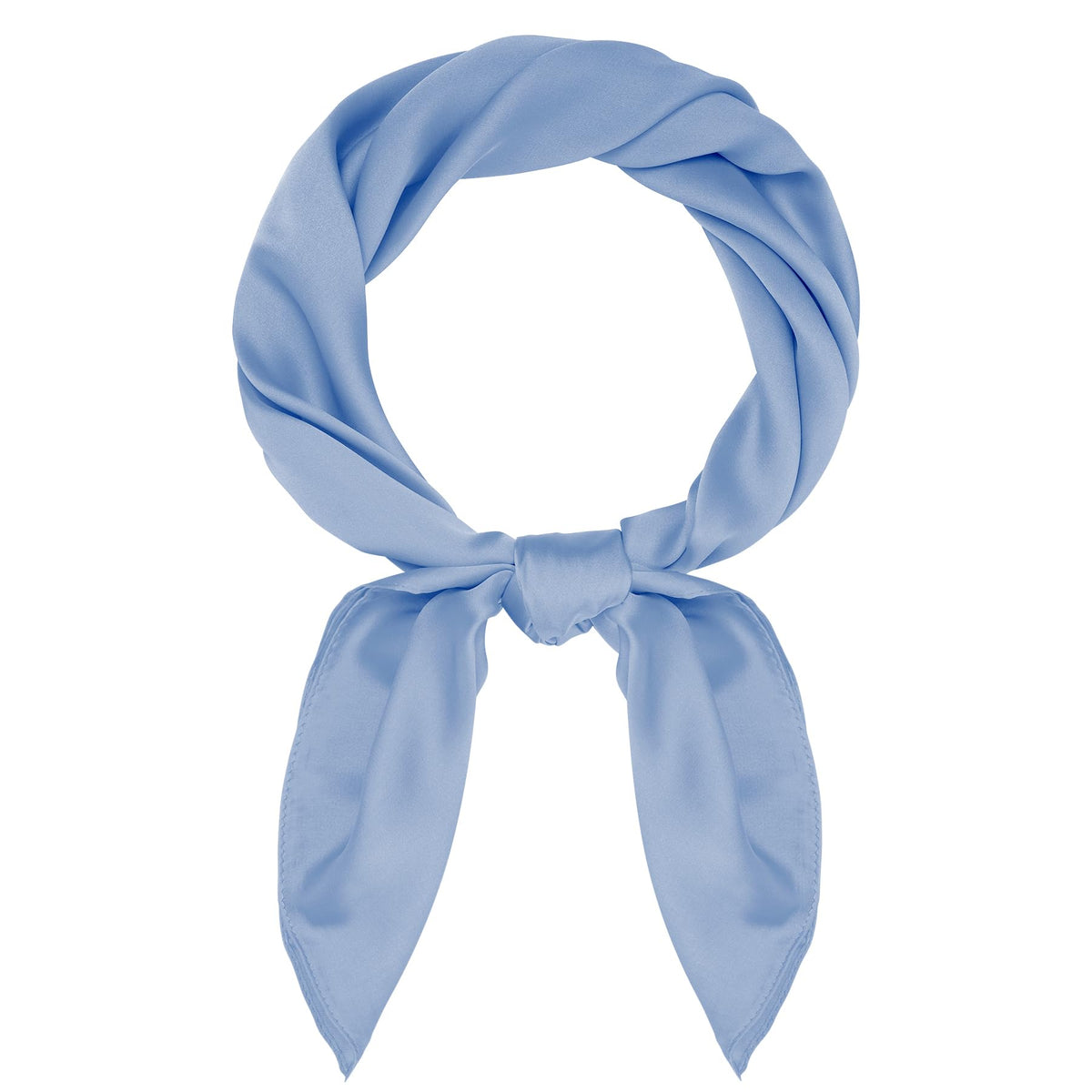 Pistha Satin Scarf Neck Scarf Square Bandanas Hair Handkerchief 27.5 inch