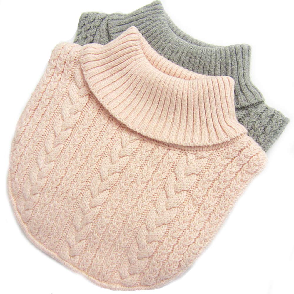 2PCS Winter Children's Neck Gaiter Scarf Collar Baby'sTurtleneck Warmer,kid's Neck Cover Warmer