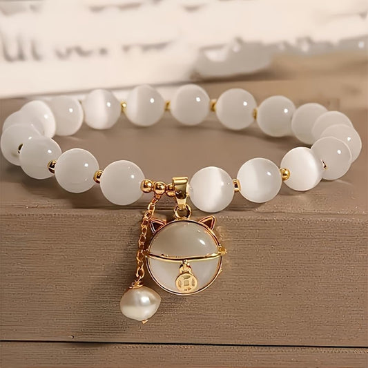 Crystal Bracelet for Women Pendant Beaded Stretch Bracelets Crystal Glass Bracelet Fashion Accessories Jewelry Gifts
