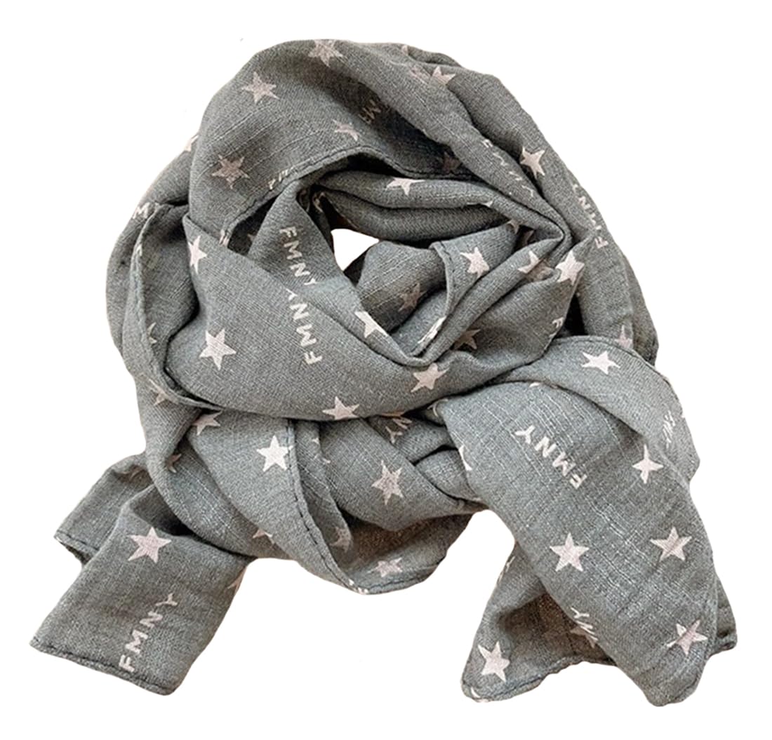Summer Soft Cute Print Scarf for Kids Boy Girl Casual Travel Scarf 60"×10"
