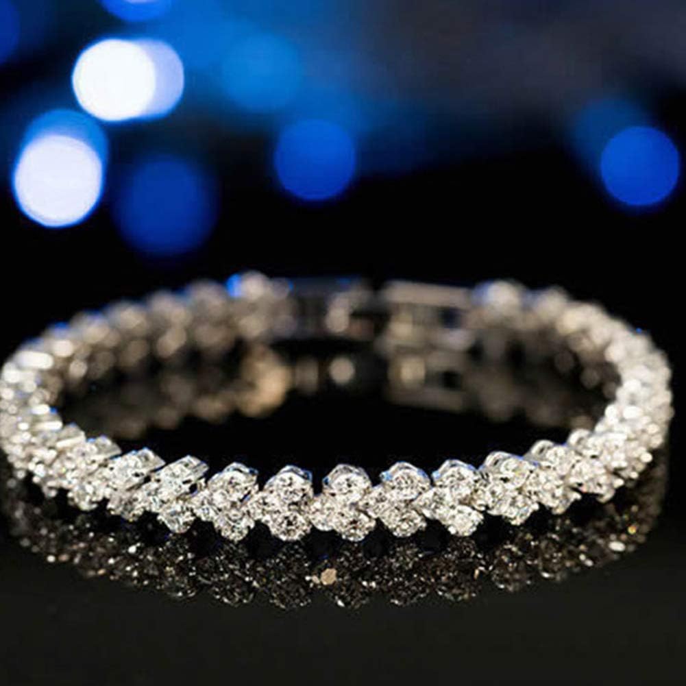 Women Jewelry 925 Silver Sterling Silver Bracelet Fashion Cuff Bangle Chain Bracelets Practical Processed