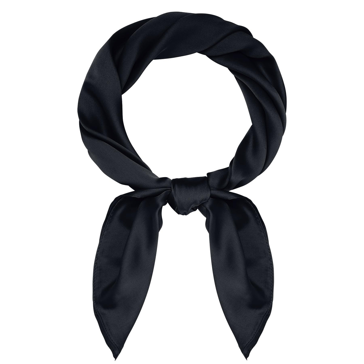 Pistha Satin Scarf Neck Scarf Square Bandanas Hair Handkerchief 27.5 inch