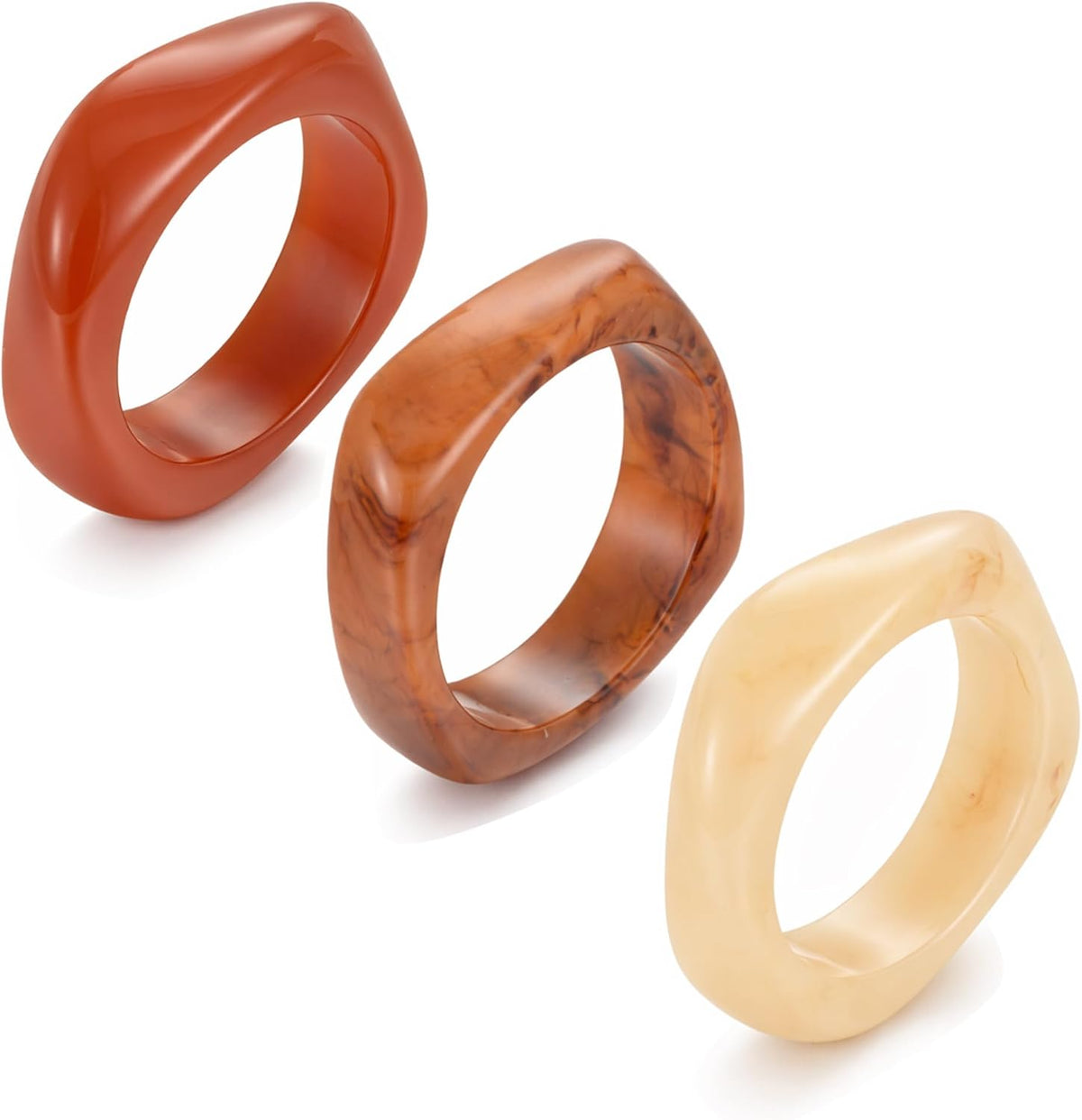 5Pcs Gold Bangle Bracelets for Women, Chunky Stackable Cuff Bracelet Set