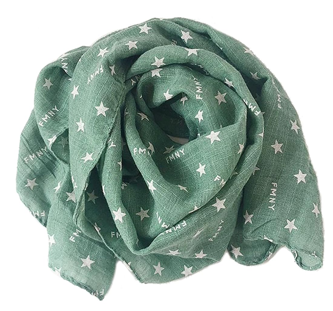 Summer Soft Cute Print Scarf for Kids Boy Girl Casual Travel Scarf 60"×10"