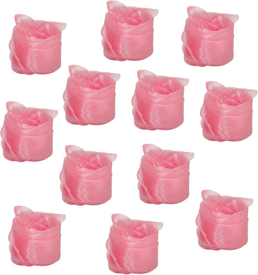 Lolakee Dance Scarves 12 Pcs Juggling Scarves for Kids Play Silk Scarve for Babies Toddlers Children Movement Learning Education Musical Accessories Colorful Scarfs Magic Tricks Performance (Pink)