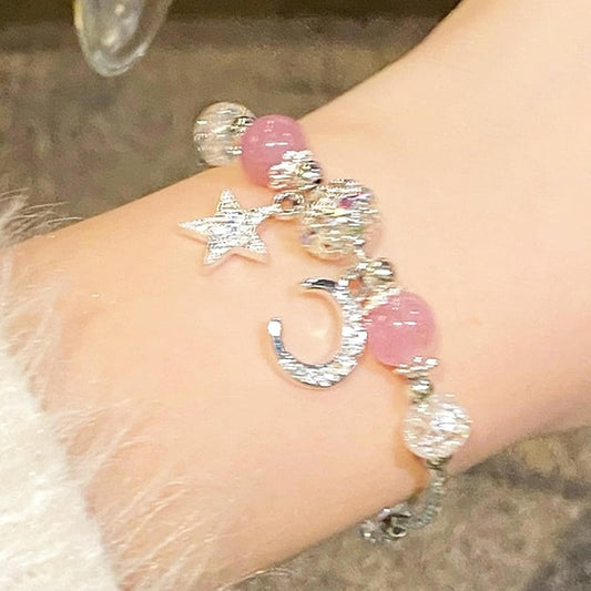 Lucky Bracelet for Women & Men, Cute Retro Synthetic Agate Beaded Jewelry, A Thoughtful Gift for Loved Ones