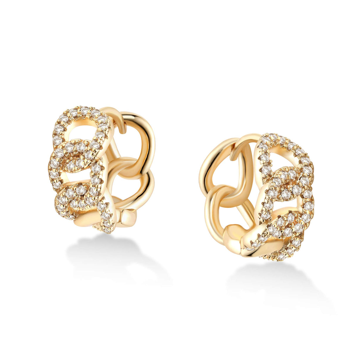 VACRONA Cubic Zirconia Huggie Earrings 14k Gold Plated Tiny Earrings Small Huggie Hoop Earrings Simple Lightweight Hoops Gift for Women