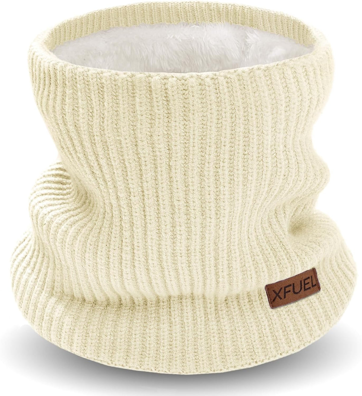 Kids Neck Warmer, Knitted Winter Neck Gaiter, Fleece Lined Infinity Scarf for Boys Girls, Ski Mask for Cold Weather