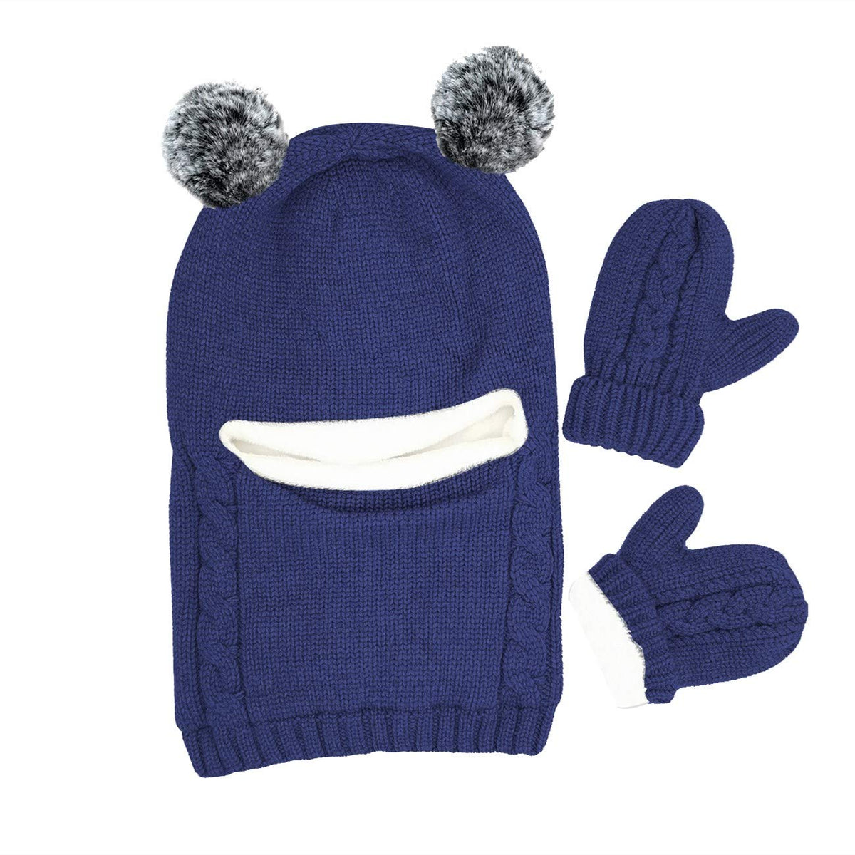 Baby Winter Hat Scarf Set, Unisex Infant Toddler Kids Hat Scarf