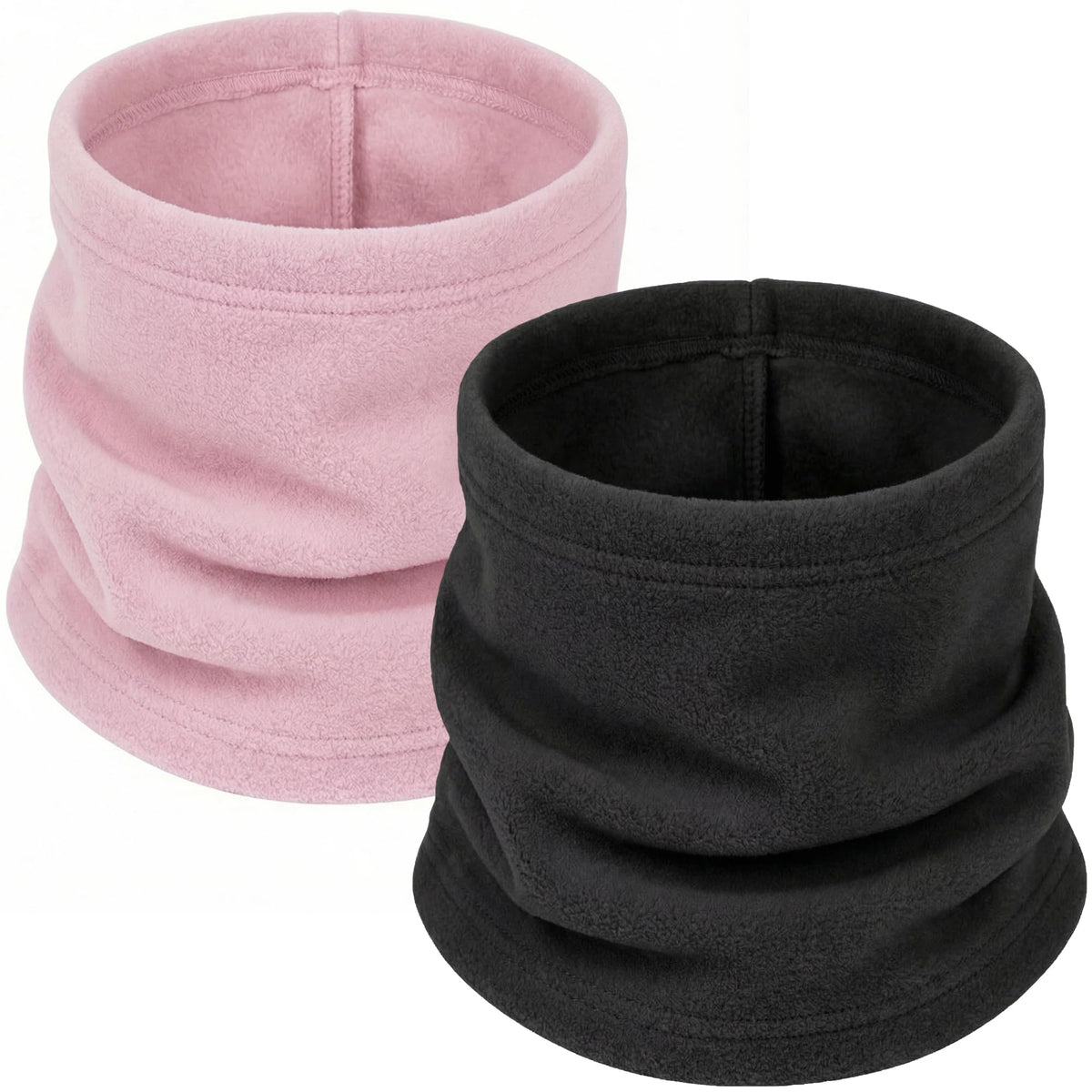 2 Pack Kids Neck Warmer Gaiter Winter Fleece Face Neck Cover