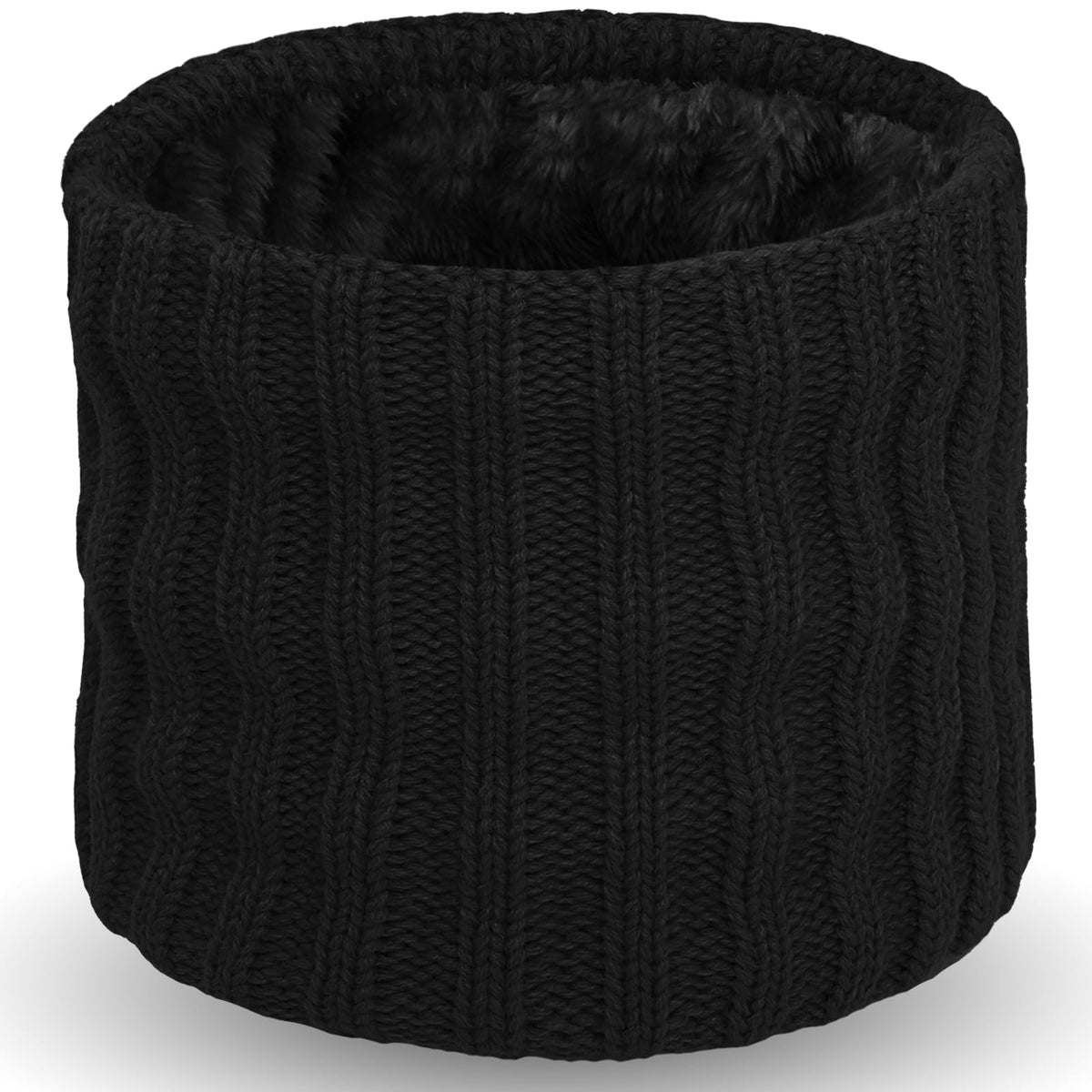 Wandx Kids Winter Neck Warmer Gaiter Knitted Infinity Scarf for Boys Girls