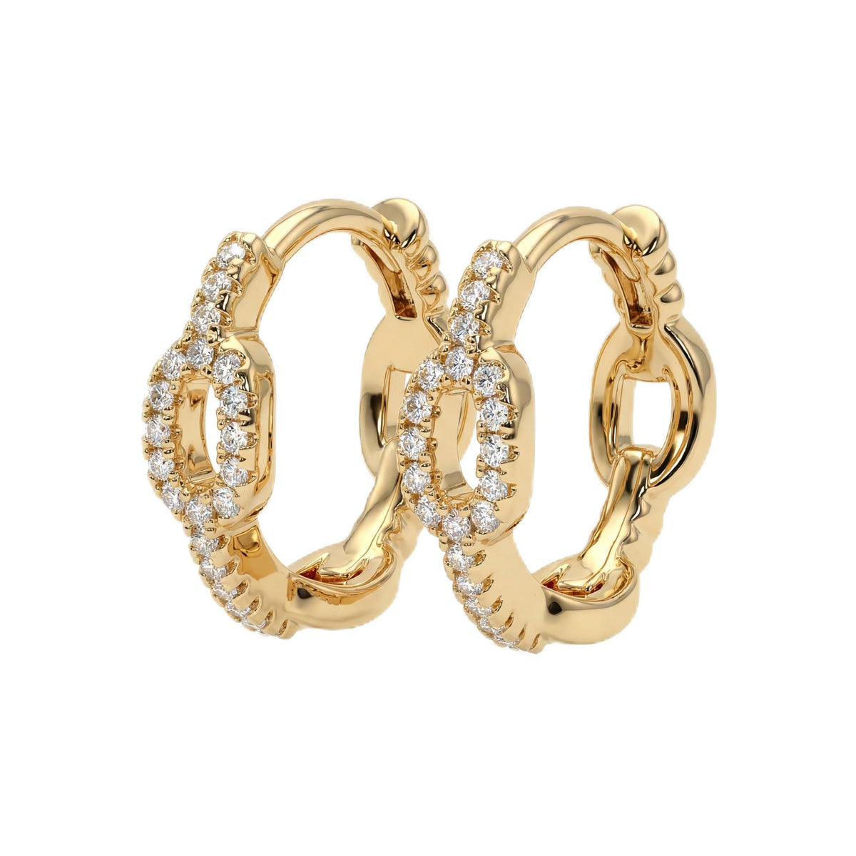 VACRONA Cubic Zirconia Huggie Earrings 14k Gold Plated Tiny Earrings Small Huggie Hoop Earrings Simple Lightweight Hoops Gift for Women