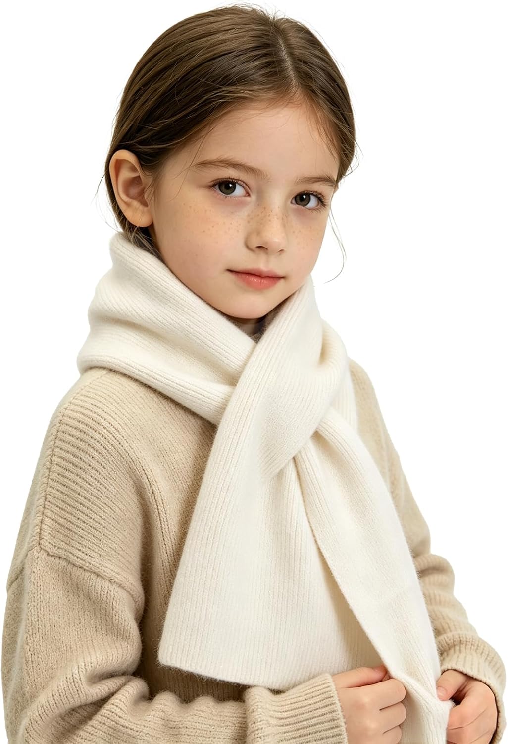 RUIKUNA Kids Scarf Girls Toddler Knitted Scarf Winter Baby Neck Warmer Boys